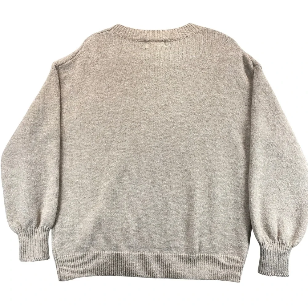 PRINCESS POLLY Sweater Women's US 2‎ Beige Crew Neck Long Sleeve Knit